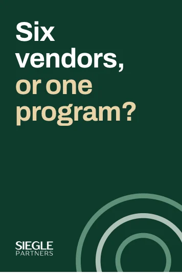Mockup of a Siegle Partners display ad
