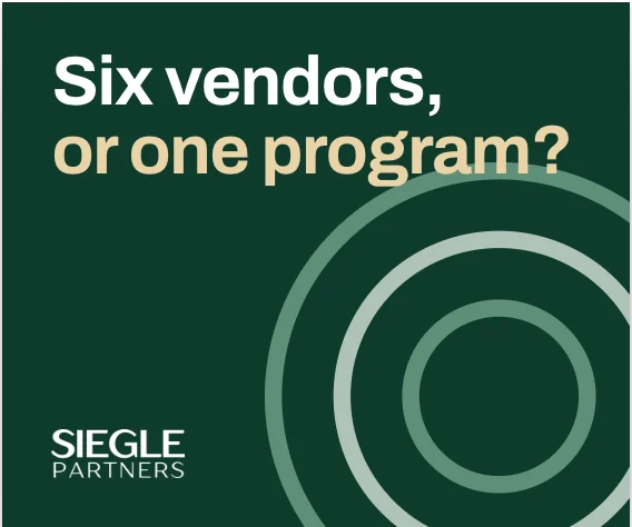 Mockup of a Siegle Partners display ad