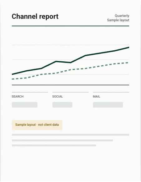 Sample report layout, not client data