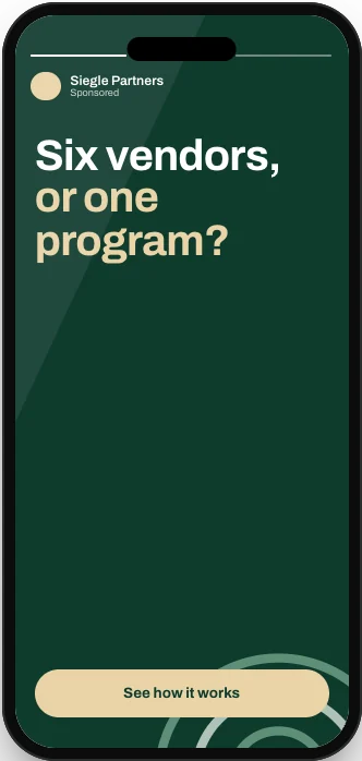 Mockup of a Siegle Partners social story ad
